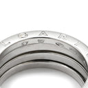 ブルガリ BVLGARI ビーゼロワン B-zero1 3バンドリング ホワイトゴールド K18WG #57(JP17) リング 指輪 BVLGARI Au750 18K 18金 16.5号