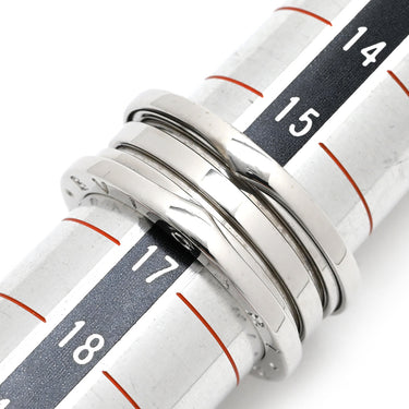 ブルガリ BVLGARI ビーゼロワン B-zero1 3バンドリング ホワイトゴールド K18WG #57(JP17) リング 指輪 BVLGARI Au750 18K 18金 16.5号