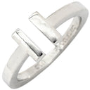 ティファニー Tiffany & Co T スクエア リング ホワイトゴールド K18WG リング 指輪 T＆Co. ホワイトゴールド K18WG Au750 18K 18金 19号