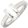 ティファニー Tiffany & Co T スクエア リング ホワイトゴールド K18WG リング 指輪 T＆Co. ホワイトゴールド K18WG Au750 18K 18金 19号