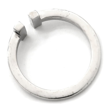 ティファニー Tiffany & Co T スクエア リング ホワイトゴールド K18WG リング 指輪 T＆Co. ホワイトゴールド K18WG Au750 18K 18金 19号