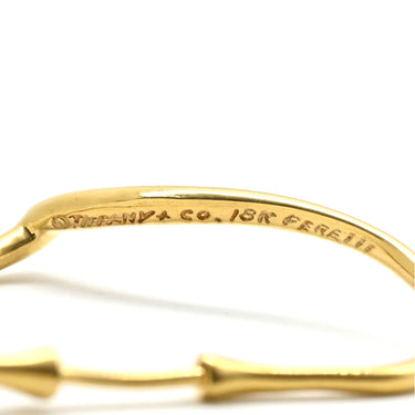 ティファニー Tiffany & Co オープンハート フープピアス イエローゴールド K18YG ピアス エルサペレッティ 750YG 18金