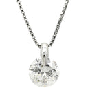 ノンブランド NON BRAND ダイヤモンド 2ct ペンダント プラチナシルバー Pt900 ダイヤモンド Pt850(チェーン) ネックレス 1P 1粒 ラージ 大粒 ブリリアントカット