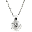 ノンブランド NON BRAND ダイヤモンド 2ct ペンダント プラチナシルバー Pt900 ダイヤモンド Pt850(チェーン) ネックレス 1P 1粒 ラージ 大粒 ブリリアントカット