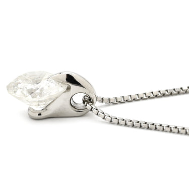 ノンブランド NON BRAND ダイヤモンド 2ct ペンダント プラチナシルバー Pt900 ダイヤモンド Pt850(チェーン) ネックレス 1P 1粒 ラージ 大粒 ブリリアントカット
