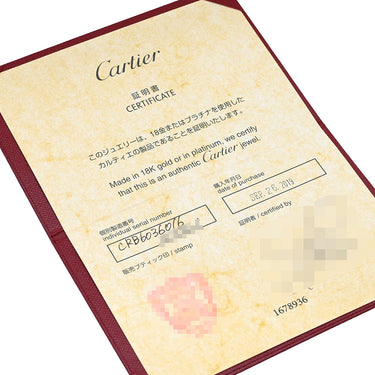 カルティエ Cartier LOVE ラブブレス ハーフダイヤ B6036016 ピンクゴールド K18PG ダイヤモンド #16 ブレスレット Au750 18K 18金 4P 4石 4粒 現行モデル