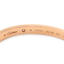カルティエ Cartier LOVE ラブブレス ハーフダイヤ B6036016 ピンクゴールド K18PG ダイヤモンド #16 ブレスレット Au750 18K 18金 4P 4石 4粒 現行モデル