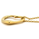 ティファニー Tiffany & Co オープンハート イエローゴールド K18YG ネックレス 750YG エルサペレッティ