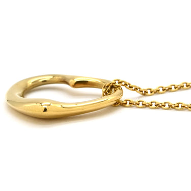 ティファニー Tiffany & Co オープンハート イエローゴールド K18YG ネックレス 750YG エルサペレッティ