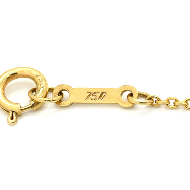 ティファニー Tiffany & Co オープンハート イエローゴールド K18YG ネックレス 750YG エルサペレッティ