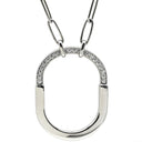 ティファニー Tiffany & Co ロック ペンダント ホワイトゴールド K18WG ダイヤモンド ネックレス T&Co. Au750 18K ダイヤ オーバル型 チェーン
