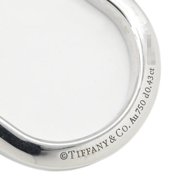 ティファニー Tiffany & Co ロック ペンダント ホワイトゴールド K18WG ダイヤモンド ネックレス T&Co. Au750 18K ダイヤ オーバル型 チェーン