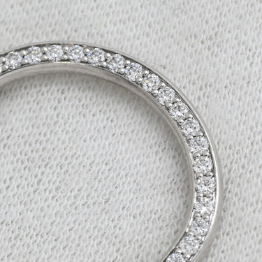 ティファニー Tiffany & Co ロック ペンダント ホワイトゴールド K18WG ダイヤモンド ネックレス T&Co. Au750 18K ダイヤ オーバル型 チェーン