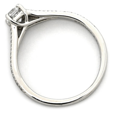 ティファニー Tiffany & Co ルシダ プラチナシルバー Pt950 ダイヤモンド リング 指輪 T&Co. プラチナム 1P 1石 1粒 ダイヤ エンゲージ ブライダル 10号