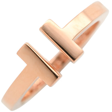 ティファニー Tiffany & Co Tスクエア リング ローズゴールド K18PG リング 指輪 ピンクゴールド T＆Co. 750 18金 18K 18.5号