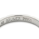 シャネル CHANEL マトラッセ プラチナシルバー Pt950 #48 リング 指輪 プラチナム 3P 3石 3粒 ダイヤ キルティングデザイン 7.5号