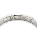 シャネル CHANEL マトラッセ プラチナシルバー Pt950 #48 リング 指輪 プラチナム 3P 3石 3粒 ダイヤ キルティングデザイン 7.5号