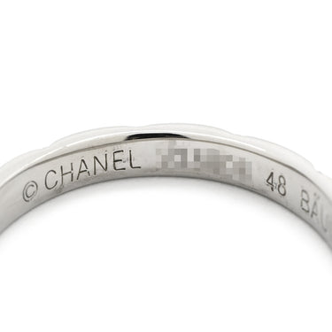 シャネル CHANEL マトラッセ プラチナシルバー Pt950 #48 リング 指輪 プラチナム 3P 3石 3粒 ダイヤ キルティングデザイン 7.5号