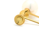 ミキモト MIKIMOTO パールホワイト×イエローゴールド K18YG パール イヤリング Au750 18K 18金 イエローゴールド パール 真珠