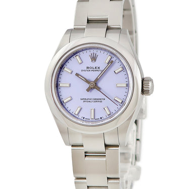 腕時計 ロレックス ROLEX オイスター パーペチュアル 28 276200 ランダム番 自動巻き レディース 新品同様 ランダム番 紫 ラベンダー