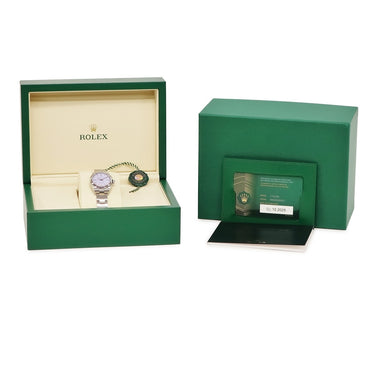 腕時計 ロレックス ROLEX オイスター パーペチュアル 28 276200 ランダム番 自動巻き レディース 新品同様 ランダム番 紫 ラベンダー