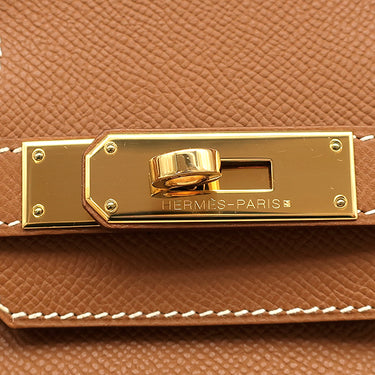 エルメス HERMES バーキン30 ゴールド ヴォーエプソン ハンドバッグ ゴールド金具 茶
