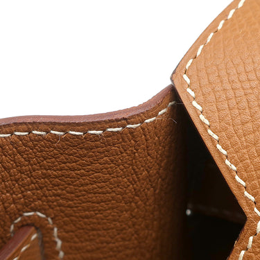 エルメス HERMES バーキン30 ゴールド ヴォーエプソン ハンドバッグ ゴールド金具 茶