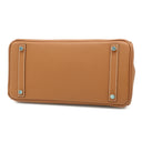 エルメス HERMES バーキン30 ゴールド ヴォーエプソン ハンドバッグ ゴールド金具 茶