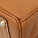 エルメス HERMES バーキン30 ゴールド ヴォーエプソン ハンドバッグ ゴールド金具 茶