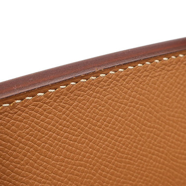 エルメス HERMES バーキン30 ゴールド ヴォーエプソン ハンドバッグ ゴールド金具 茶