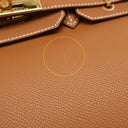 エルメス HERMES バーキン30 ゴールド ヴォーエプソン ハンドバッグ ゴールド金具 茶