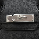 エルメス HERMES バーキン30 ブラック ヴァッシュリエジェ ハンドバッグ シルバー金具 黒