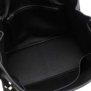 エルメス HERMES バーキン30 ブラック ヴァッシュリエジェ ハンドバッグ シルバー金具 黒