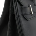 エルメス HERMES バーキン30 ブラック ヴァッシュリエジェ ハンドバッグ シルバー金具 黒