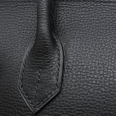 エルメス HERMES バーキン30 ブラック ヴァッシュリエジェ ハンドバッグ シルバー金具 黒