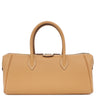エルメス HERMES パリボンベイ 27 ナチュラル ヴォーエプソン ハンドバッグ シルバー金具 茶