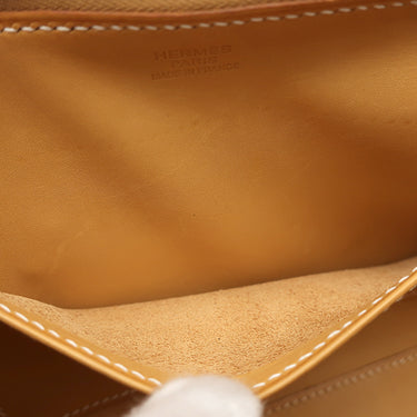 エルメス HERMES パリボンベイ 27 ナチュラル ヴォーエプソン ハンドバッグ シルバー金具 茶