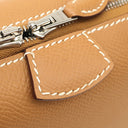 エルメス HERMES パリボンベイ 27 ナチュラル ヴォーエプソン ハンドバッグ シルバー金具 茶