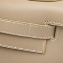 エルメス HERMES ケリー28 外縫い ギロッシュ プシエール ボックスカーフ 2WAYバッグ シルバー金具