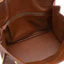 エルメス HERMES バーキン30 ノアゼット ヴァッシュリエジェ ハンドバッグ ゴールド金具 茶