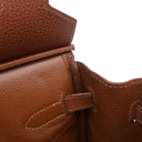 エルメス HERMES バーキン30 ノアゼット ヴァッシュリエジェ ハンドバッグ ゴールド金具 茶