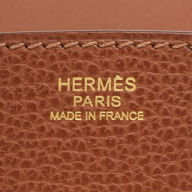 エルメス HERMES バーキン30 ノアゼット ヴァッシュリエジェ ハンドバッグ ゴールド金具 茶