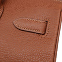 エルメス HERMES バーキン30 ノアゼット ヴァッシュリエジェ ハンドバッグ ゴールド金具 茶