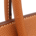 エルメス HERMES バーキン30 ゴールド ヴォーエプソン ハンドバッグ シルバー金具 茶