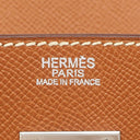 エルメス HERMES バーキン30 ゴールド ヴォーエプソン ハンドバッグ シルバー金具 茶