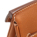 エルメス HERMES バーキン30 ゴールド ヴォーエプソン ハンドバッグ シルバー金具 茶