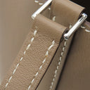 エルメス HERMES ピコタンロック ミクロ エトゥープ ヴォースイフト ハンドバッグ シルバー金具 グレージュ