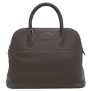 エルメス HERMES ボリード35 エベンヌ トリヨンクレマンス 2WAYバッグ ゴールド金具 茶