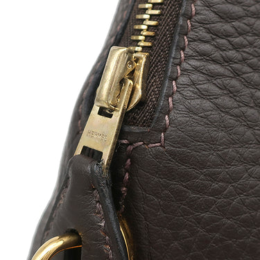 エルメス HERMES ボリード35 エベンヌ トリヨンクレマンス 2WAYバッグ ゴールド金具 茶