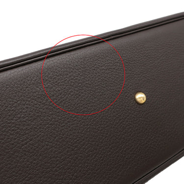 エルメス HERMES ボリード35 エベンヌ トリヨンクレマンス 2WAYバッグ ゴールド金具 茶